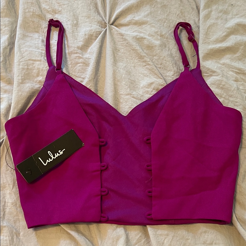 Lulu's Purple Crop Top